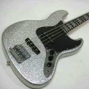 Used! Fender Japan Jazz Bass JB62 Silver Sparkling Limited Model Made in Japan