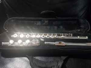 Yamaha Flute YLF-481H Sterling Silver 925 Open Hole In-line