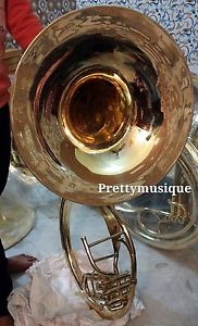 SOUSAPHONE 22" OF PURE BRASS IN BRASS POLISH+CASE BOX + MOUTHPC + FREE SHIPPING