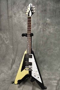 Greco MSV-650 Black White guitar From JAPAN/456