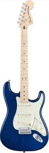 Fender 0147102327 Deluxe Stratocaster, Maple - Sapphire Blue Transparent