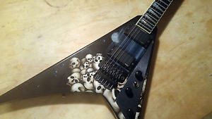Pre Fender Jackson Customshop built USA RR1 Randy Rhoads 1995 Skulls Graphic