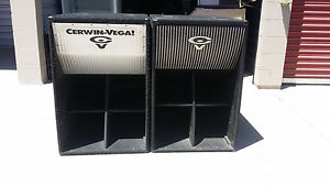 4, 18' Subwoofers.. Cervin Vegas passive. and 4, 15' Mid and Highs Peavys possiv