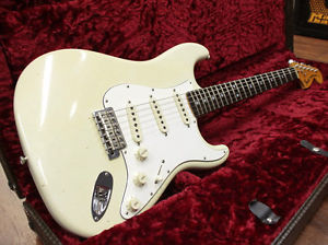 Used Fender Master Built 1972 Stratocaster Closet Classic Olympic White Guitar