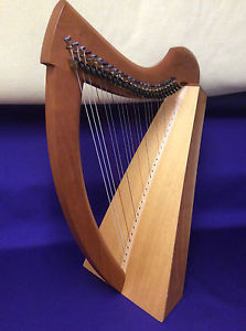 25 string Triplett McCall model harp with a full set of levers and case