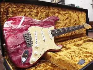 Free Shipping Used James Tyler Classic Candy Red Shmear Gloss Electric Guitar