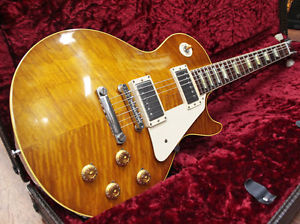 Used Gibson Custom Shop 1959 Les Paul Reissue Murphy Burst 2013 Green Lemon