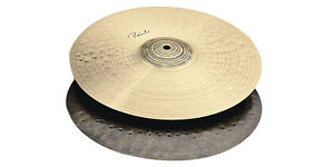 New PAISTE Traditional Medium Light Hi-Hat top & bottom 14" From Japan