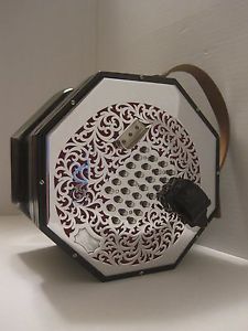 Vintage C. Wheatstone 8 Sided 56 Key AEola Concertina December 22, 1922