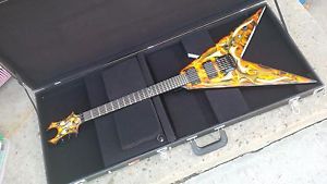 BC Rich Kerry King Signature speed V Kahler FREE SHIPPING hardcase flame graphic