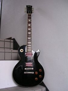 Vintage 1980s Burny LP STD BLK and DIMARZIO Rick Derringer pickups MIJ
