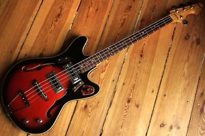 EXTREMELY RARE VINTAGE 60's TEISCO EP-200B JAPAN SEMI ACOUSTIC ELECTRIC BASS
