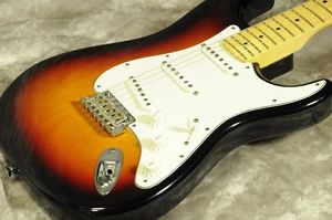 FENDER USA American Standard ST 3 Tone Sunburst Maple Used Electric Guitar F/S
