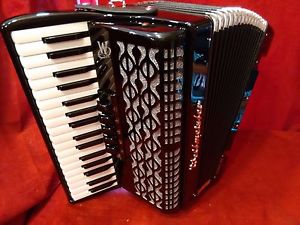NEW Weltmeister Piano Accordion Black Achat 72 34/72 LMM From Germany Stylish