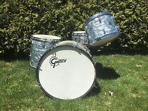 Gretsch Round Badge 1950s Midnight Blue Drumset 13 16 22 14 Snare