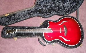 Taylor T5-S Acoustic/Electric Guitar, beautiful red, MINT!
