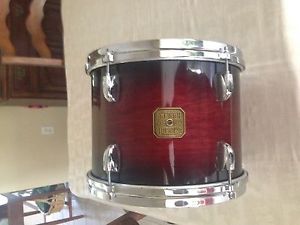 Gretsch USA  Natural Gloss 14" Floor Tom  &&& 12" Rosewood Burst Virgin Rack Tom