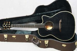 Used K.Yairi WY-2 BK Electric acoustic guitar Hard to find Rare #03669638