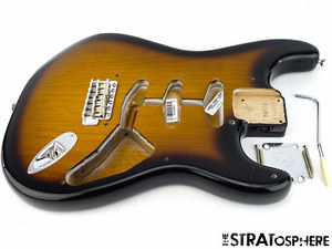 USA Fender ERIC JOHNSON Strat BODY + HARDWARE American Nitro 2 Color Sunburst