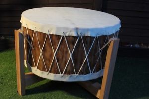 30" Pow Wow Drum. Cow Rawhide Drum.Gathering Drum.Native American Inspired Drum