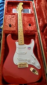 Fender Stratocaster Fiesta Red Gold Hardware 57/62 Pickups