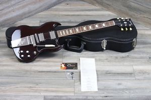 2014 Gibson SG Original 2 II Aged Cherry with Lyre Vibrato Great Shape!
