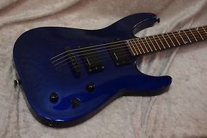 Jackson SLATXMG3-6 electric guitar in cobalt blue with hardshell case
