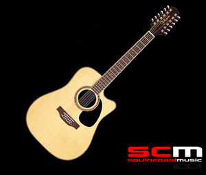 TAKAMINE EF 400SC 12 STRING ACOUSTIC ELECTRIC GUITAR SOLID TOP+BACK CASE INCL.