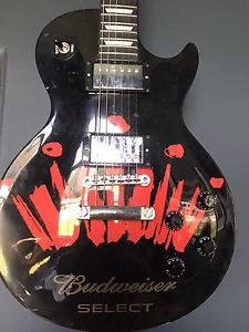 Budweiser Gibson les paul  Barely Used. Been Hanging On Wall.Rare!!!03'