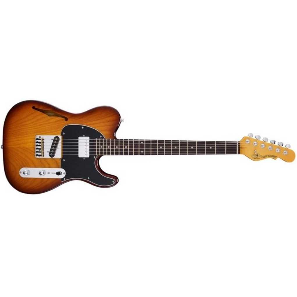 G&L TRIBUTE Asat Classic Bluesboy Semi Hollow 3 Tone Sunburst