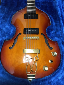 YAMAHA  violin guitar Beatles like guitar rare made in Japan violin type