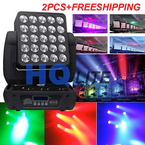 25LED 5X5 15W RGBW 4IN1 LED Beam matrix Wash Moving Head Matrix Panel Light