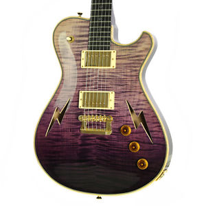 Used 2016 Knaggs Custom Chena Lightning Bolt T2 NAMM Faded Purple Guitar