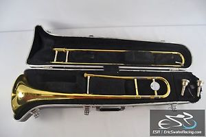 Yamaha Gold Trombone, 2 Mouthpieces 45C2-12C, 6 1/2 AL-S and Case