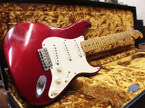 Used Fender Custom Shop Master Built 1956 Stratocaster Relic Candy Apple Red