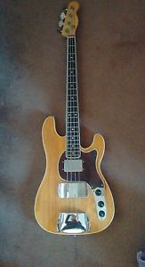 Warmoth Precision/Telecaster bass guitar White Korina  Maple Neck Braz Rosewood