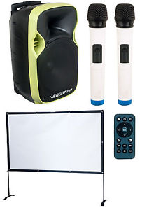 Voco Pro K-CAST Worlds First Battery Powered Portable PA w/ LED Video Projector