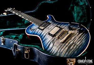 Knaggs SSC Steve Stevens Ebony Board & Upgraded Top Blue Burst-Authorized Dealer