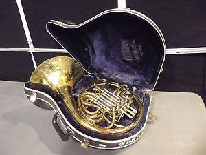 Double French Horn (CGCO) ~Tested Good~Vincent Bach 10 Mouth Piece~W/Case S2870