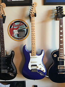 Fender American Standard Strat HSS Shawbucker Ocean Me Blue Like New!