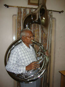 **NEW HIGH QUALITY SILVER 24"Bb SOUSAPHONE TUBA WITH FREE HARD CASE+MOUTHPIECE