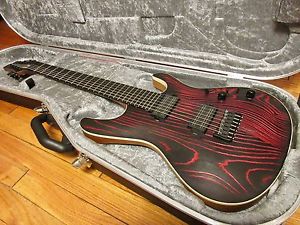 Mayones Setius AK1 Acle Kahney 2017 Gothic Black Pored Red 7 String