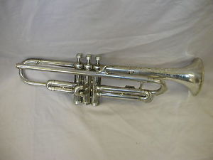 1936 C G Conn 40a Vocabell Professional Jazz Bb Cornet Silver/Gold Wash Bell