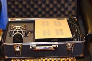 vintage tube microphone Sony C800 (rare non-G version) w/PSU, cable, case A+++