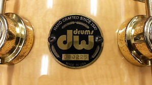 DW Drum Workshop Original 90's Edge High Gloss Flame Maple Snare Drum 6x14