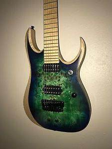 Ibanez RGDIX7MPB Iron Label Electric Guitar, 7-String, Surreal Blue Burst