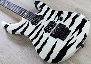 Suhr 80's Shred MKII Solidbody Electric Guitar Ebony Board Tiger Stripe + Case