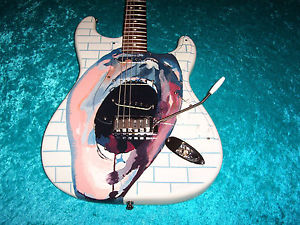 The Wall fender USA American strat Stratocaster guitar vintage hand painted des