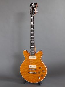 Handmade USA Quilt Maple Top Electric Guitar Gibson Parts Fralin P90 Pickups