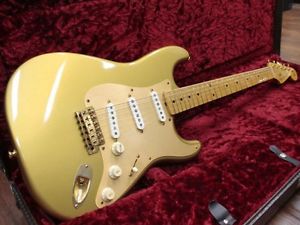 Fender Custom Shop 1954 Stratocaster Gold Electric Guitar Free shipping